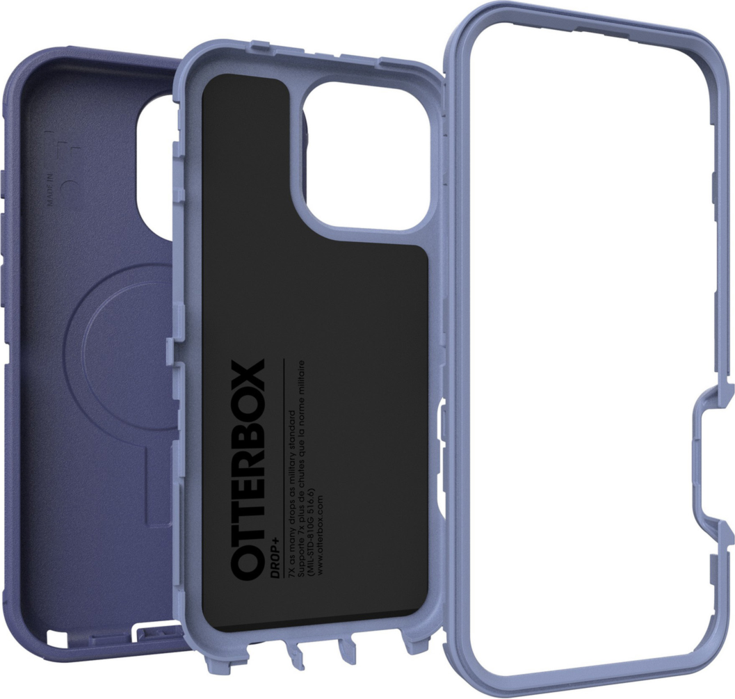 The OtterBox Defender Series Pro with MagSafe is the toughest case providing rugged protection against harsh drops. Equipped with MagSafe magnets and non-slip texturing.