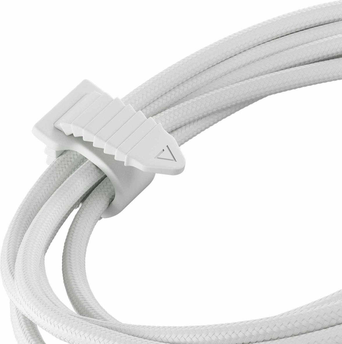 Statik - PowerPivot Pro Nylon Braided Charge/Sync Cable USB-C to USB-C 6.6ft White