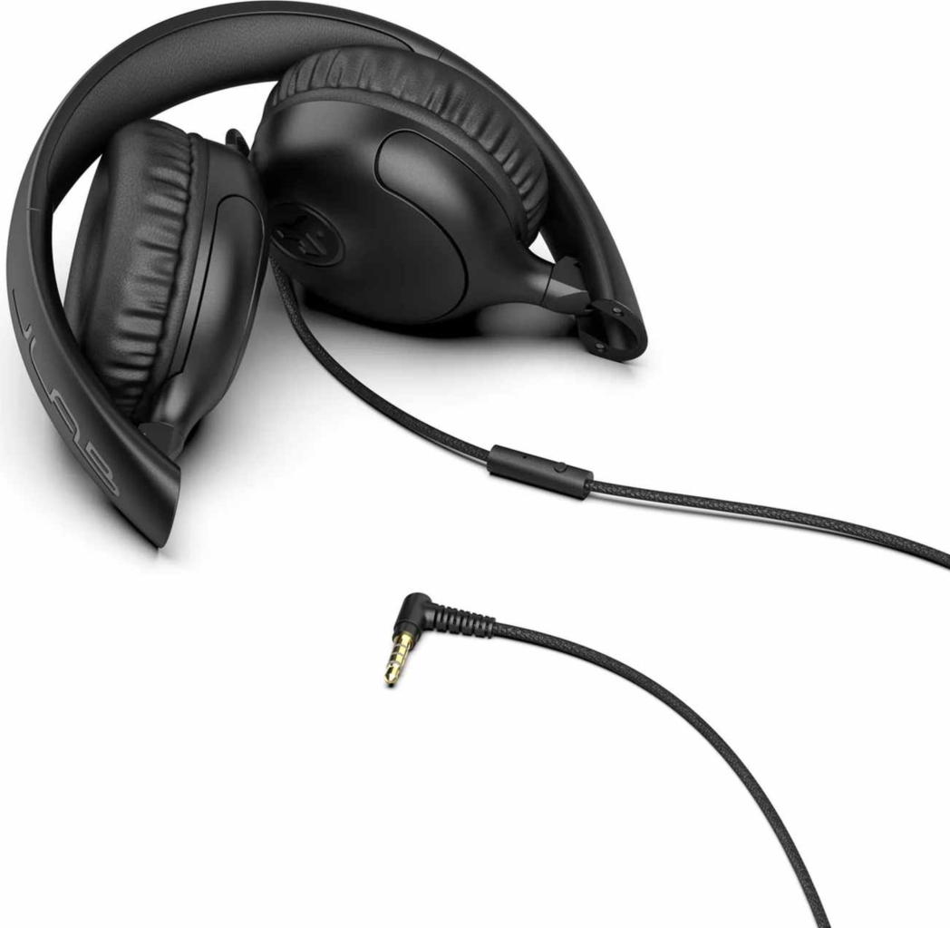 JLab - Studio 2 Wired On-Ear Headphones Black