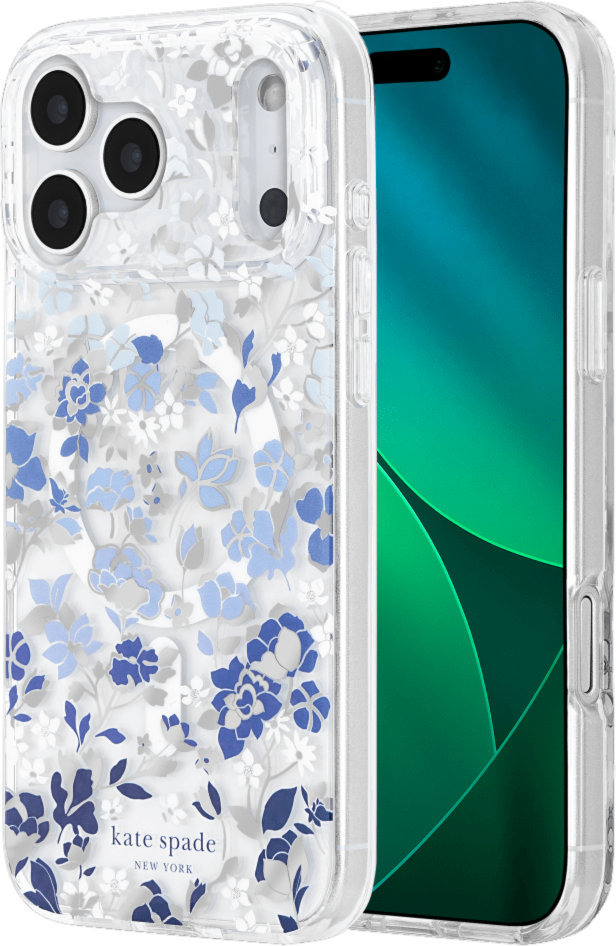 Kate Spade - Protective MagSafe Case for Apple iPhone 17 Pro Max - Flowerbed Blue