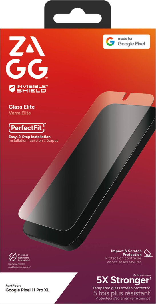 The InvisibleShield Glass Elite Screen Protector by ZAGG offers advanced strength for maximum protection.