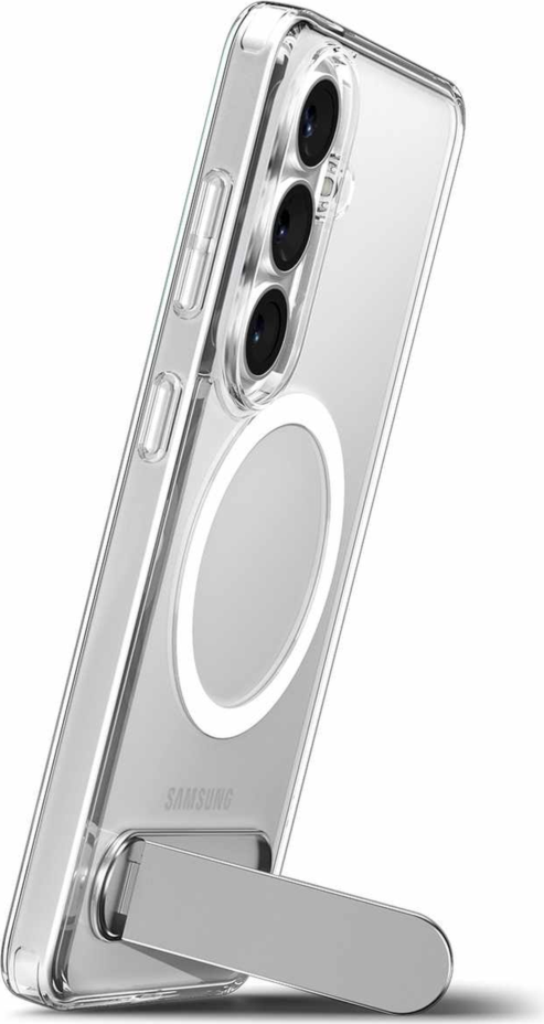 Spigen - Étui Slim Armor Essential S avec aimants, blanc transparent, pour Samsung Galaxy S26