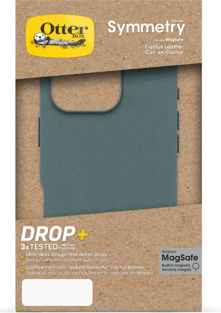 <p>Crafted from organically grown and sustainably harvested nopal cactus, the Otterbox Symmetry Series Cactus Leather case for MagSafe offers a sustainable alternative to traditional leather products.</p>