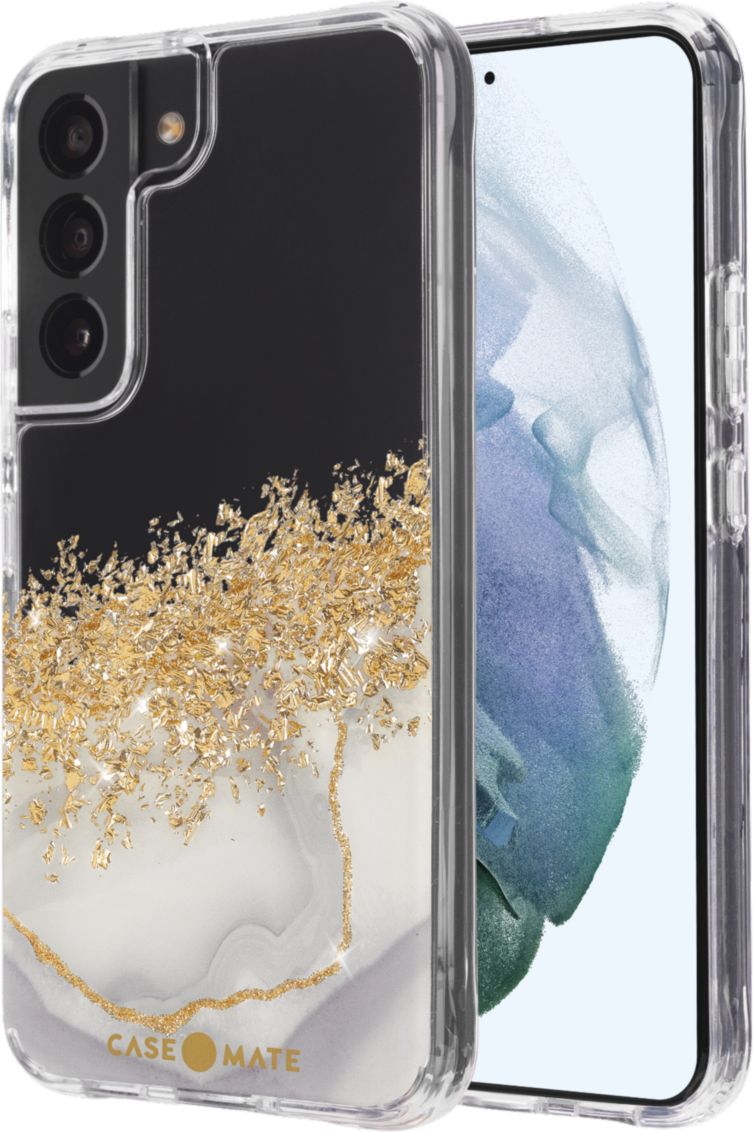 Add some glam to your device! The Case-Mate Karat Marble brings the traditional white marble design with a pop of gold karat bling and features 10 foot drop protection.