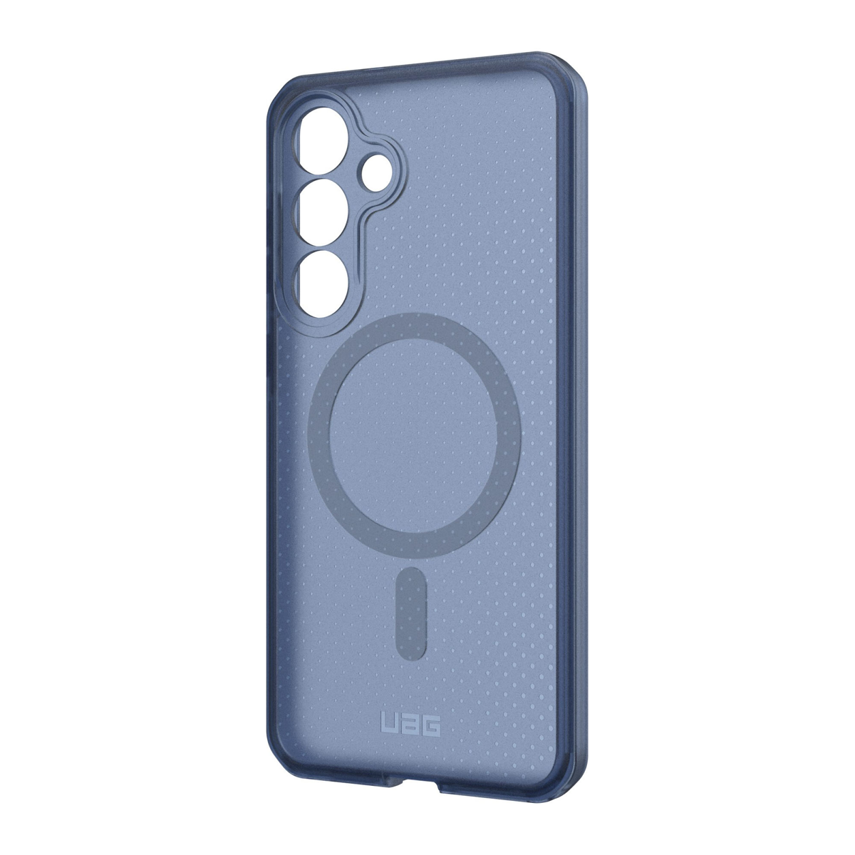 Keep your device protected without sacrificing style with the UAG Dot case featuring soft-touch silicone, a micro perforated textured design and a built-in magnet for using with magnetic accessories.