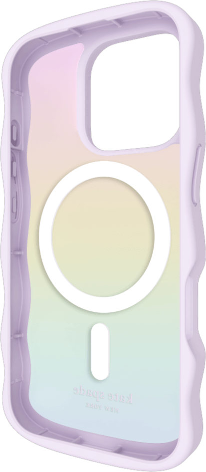 Kate Spade KS054434 Étui Wavy avec MagSafe Opal Iridescent pour iPhone 16 Pro