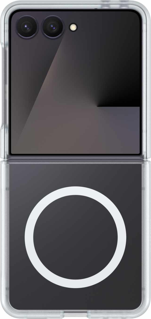 OtterBox - Thin Flex Case w/Magnets Clear w/Blue Tint for Samsung Galaxy Z Flip8