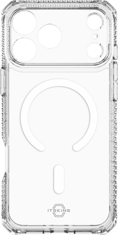 ITSKINS AP7UHMACRTRSP Étui Hybrid_R MagSafe Clear pour iPhone 17 Pro Max