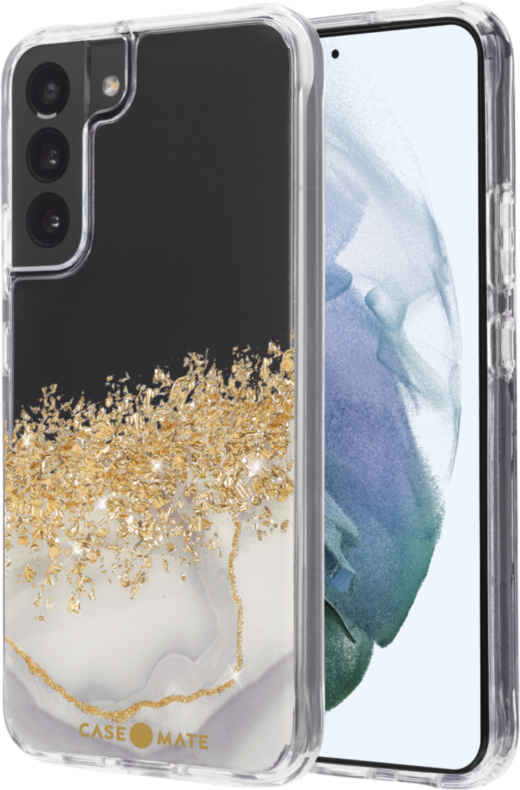 Add some glam to your device! The Case-Mate Karat Marble brings the traditional white marble design with a pop of gold karat bling and features 10 foot drop protection.