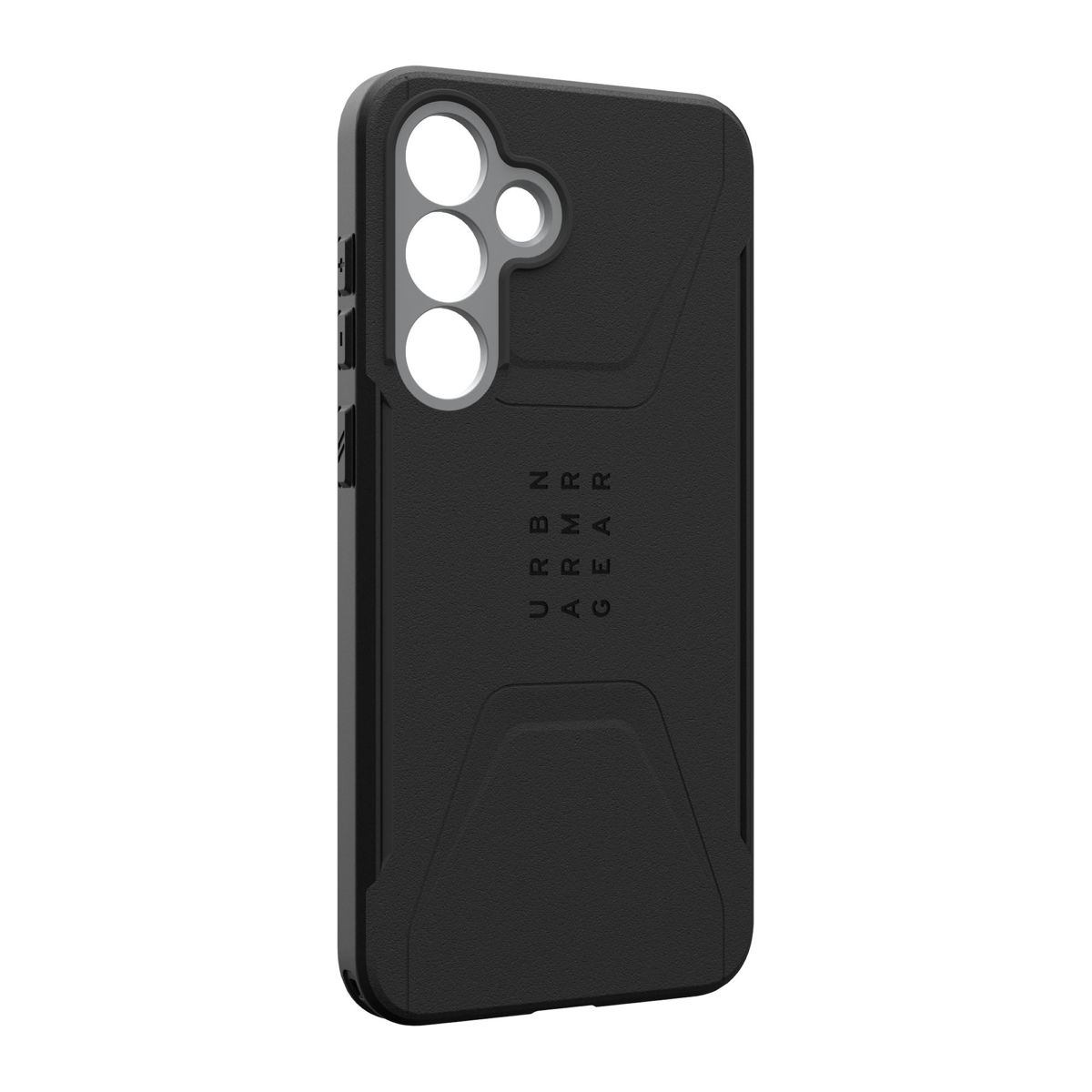 The UAG Civilian case is modern and rugged, featuring shock-absorbing construction in a lightweight design with a built-in magnetic module.