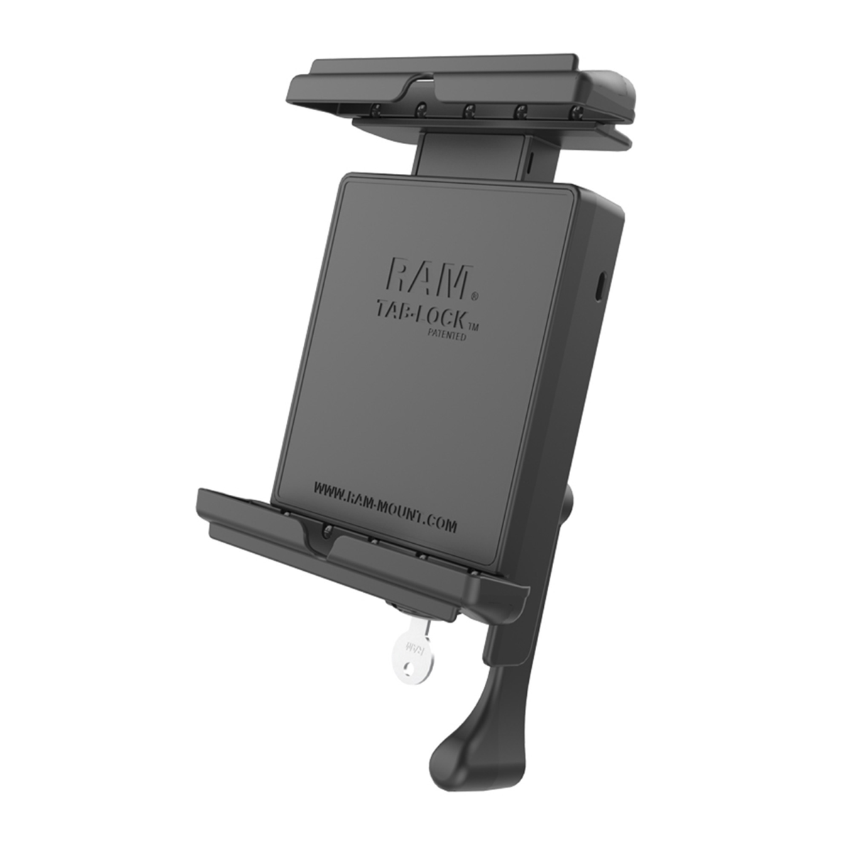 RAM Tab-Lock Universal Spring Loaded Holder for 8in. Tablets with Case clear