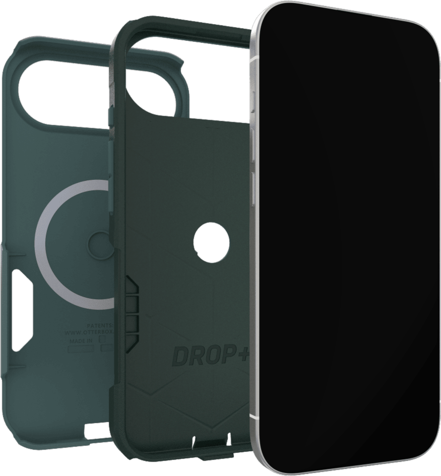 The OtterBox Commuter Series with MagSafe is a rugged, pocket-friendly case offering 3X military standard drop protection and features built-in magnets for MagSafe accessories.