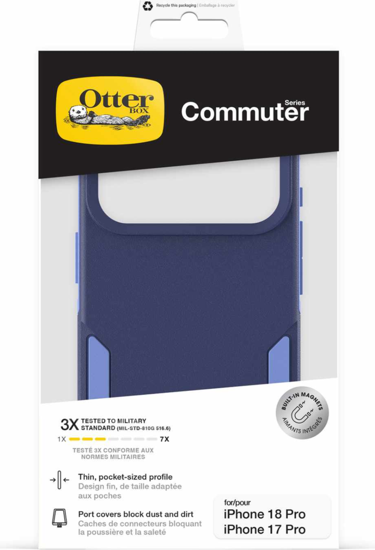 OtterBox - Commuter MagSafe Case Witherwill Blue for iPhone 18 Pro/17 Pro