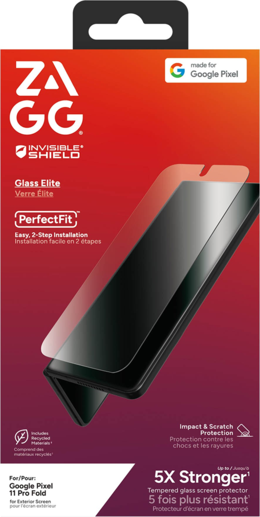 The InvisibleShield Glass Elite Screen Protector by ZAGG offers advanced strength for maximum protection.