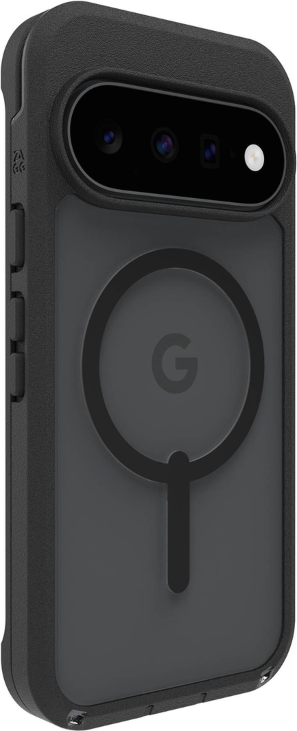 Protecting devices from drops up to 22 feet, the ZAGG Rainier case offers extreme protection with a kickstand and magnetic ring compatible with magnetic accessories.