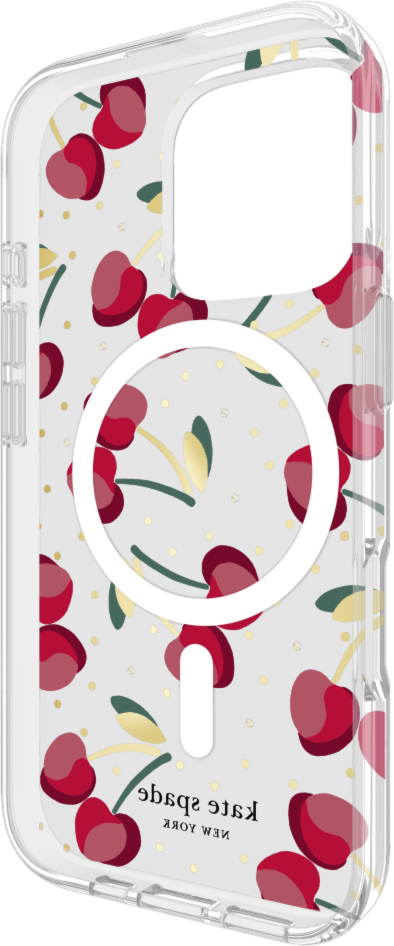 Kate Spade KS054430 Étui de Protective avec MagSafe Cherry Dot pour iPhone 16 Pro