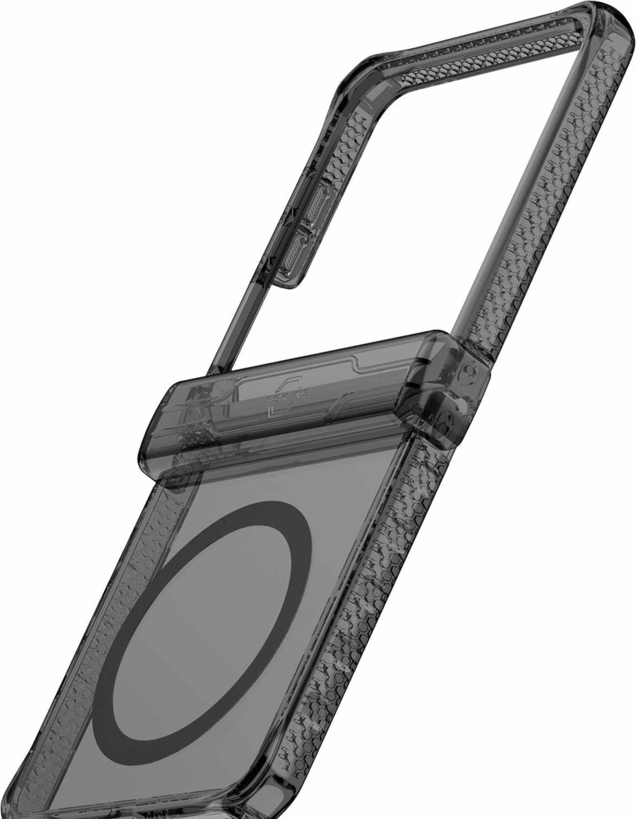 Hybrid_R Case Hinge w/MagSafe Smoke/Transparent for Samsung Galaxy Z Flip7 - Smoke