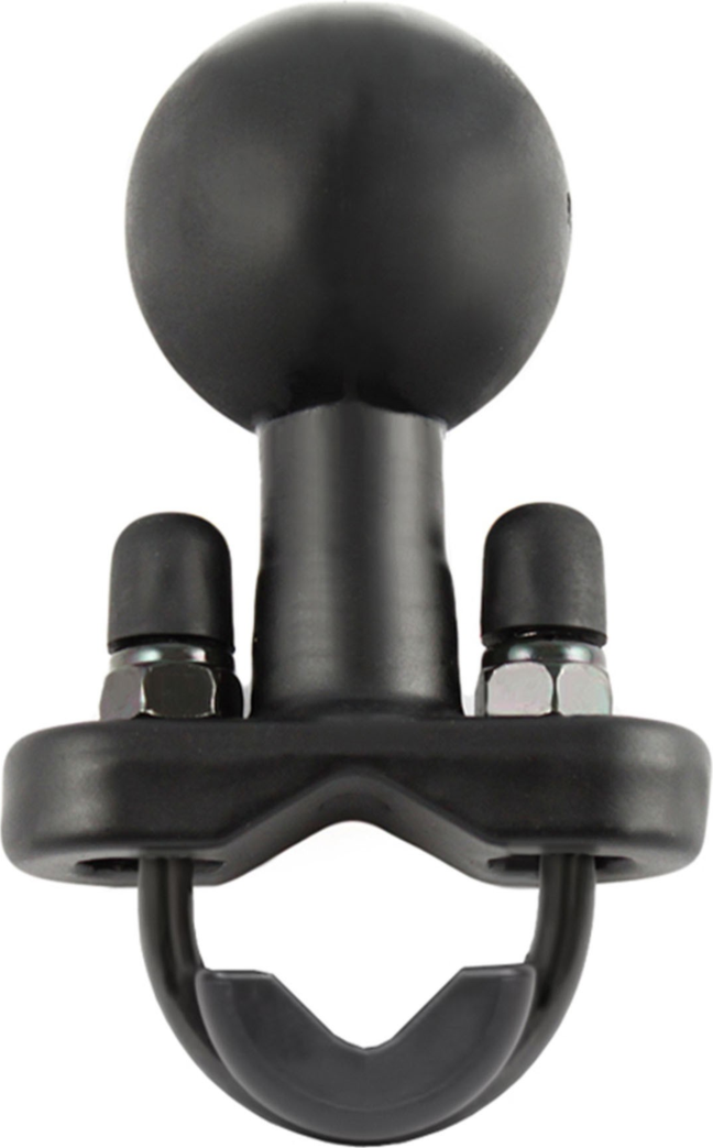 Installing a RAM Mount on your motorcycle starts with the RAM® Handlebar U-Bolt Base for Rails 0.5" to 1.25" in Diameter.