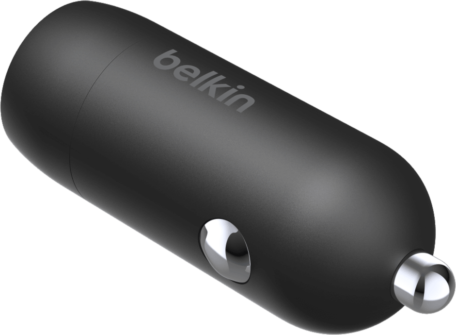 BoostCharge 30W USB-C PD PPS Car Charger and USB-C to USB-C Cable Black