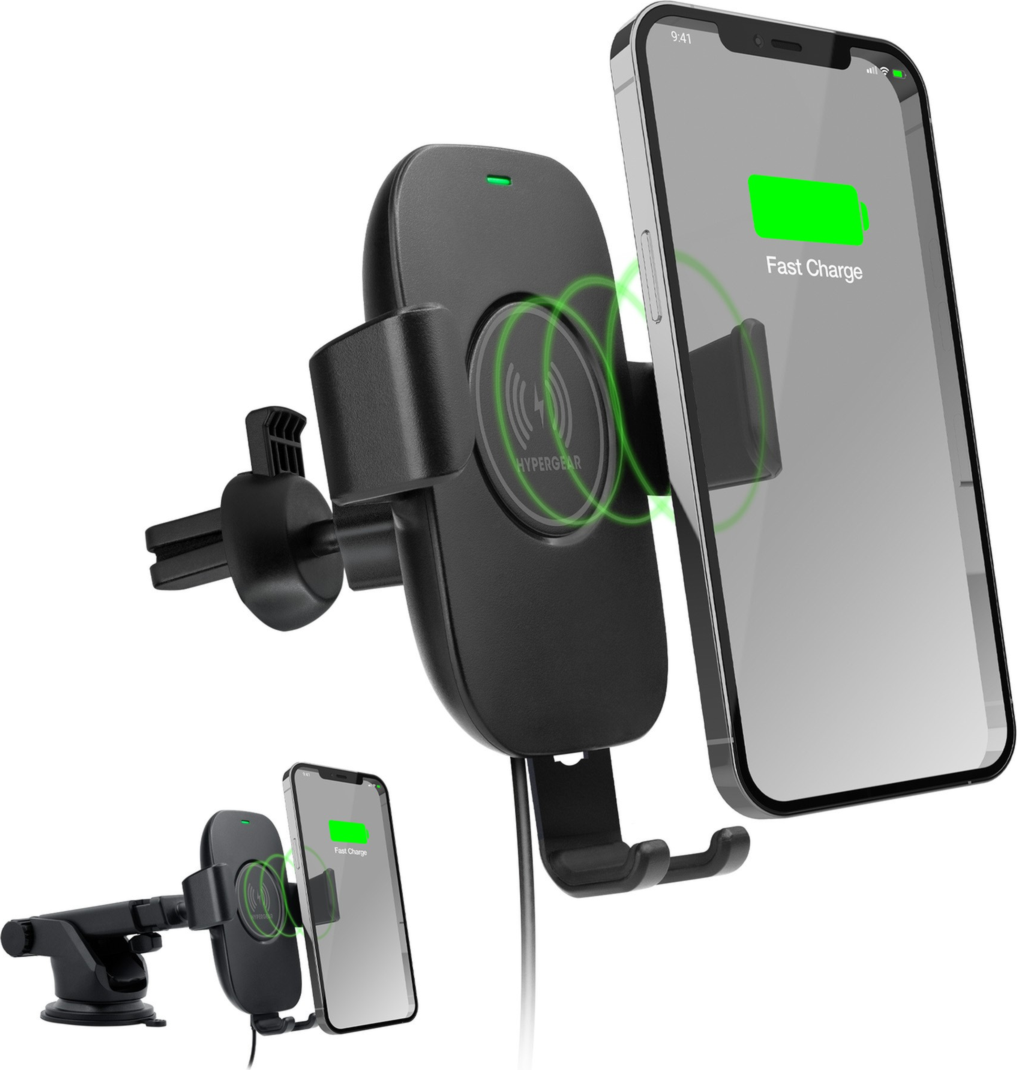 <p>Engineered to activate charging by the weight of your phone, HyperGear’s Gravity 15W Wireless Fast Charge Mount can safely deliver up to 15W of power wirelessly.</p>