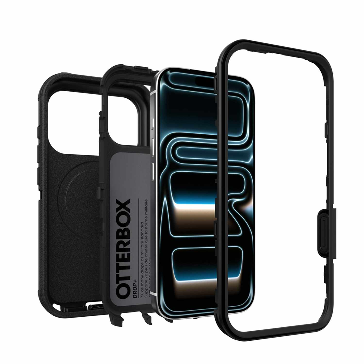 OtterBox - Defender Pro MagSafe Case Black for iPhone 18 Pro/17 Pro