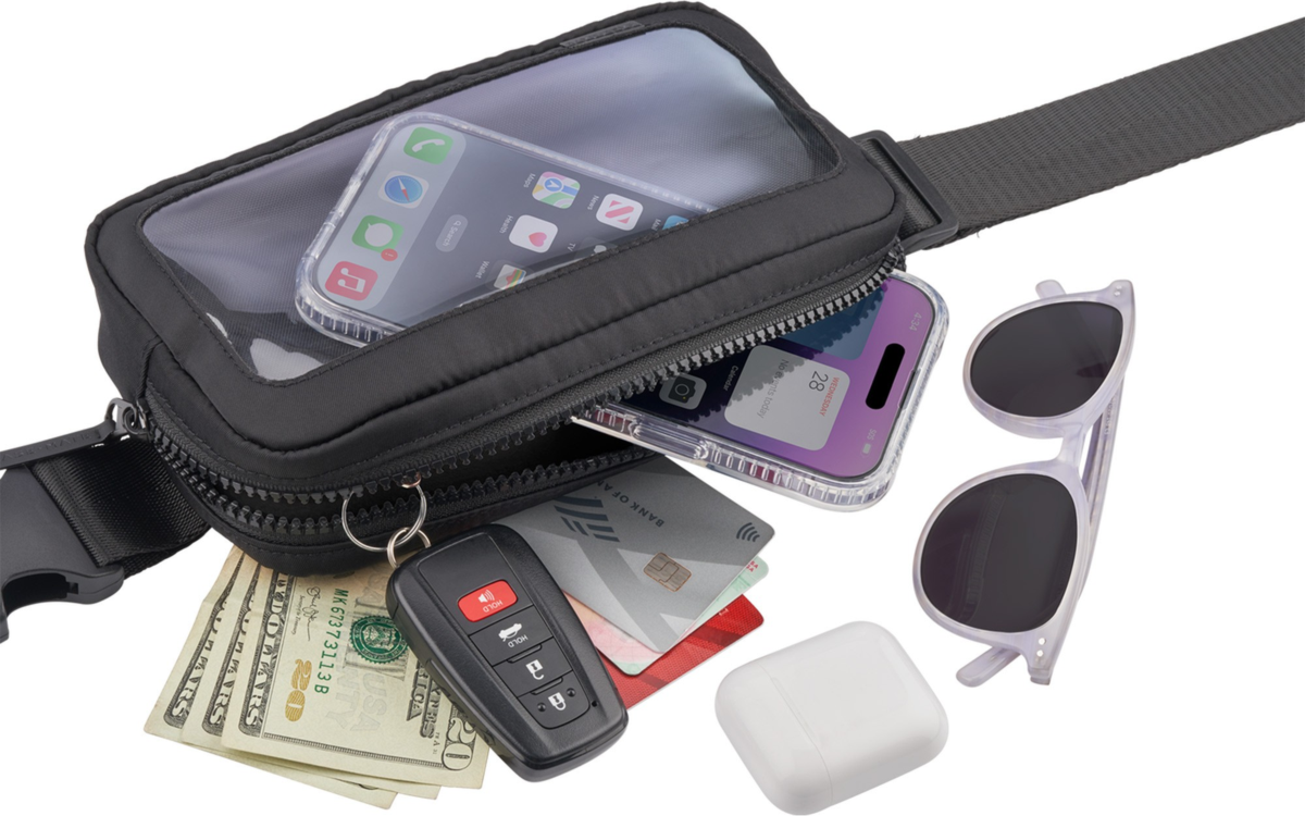 <p>Merging fashion and convenience, this sleek accessory from Case-Mate allows mobile users to stay hands-free while having access to their phone, keys, cash, and other essentials.</p>