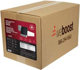 The weBoost Home Complete is an In-Building Signal Booster Kit that will fit in with the esthetics for large homes up to 7,5000 sq ft.