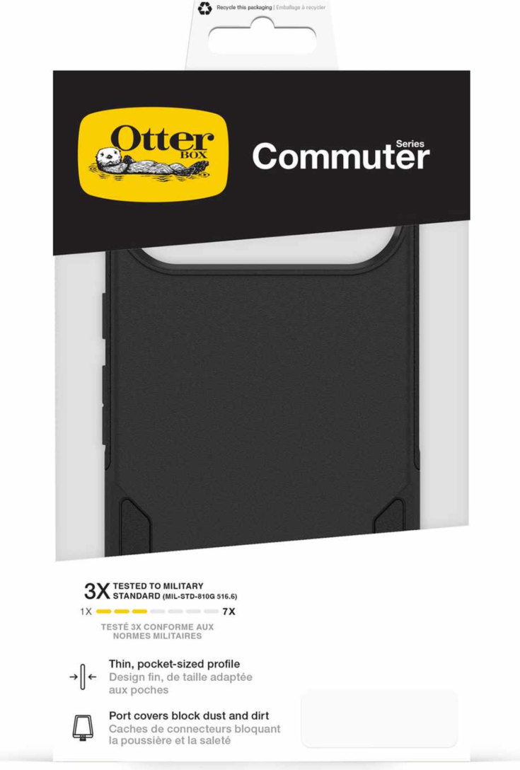 The OtterBox Commuter Series is a rugged, pocket-friendly case offering 3X military standard drop protection and features built-in magnets for magnetic accessories.