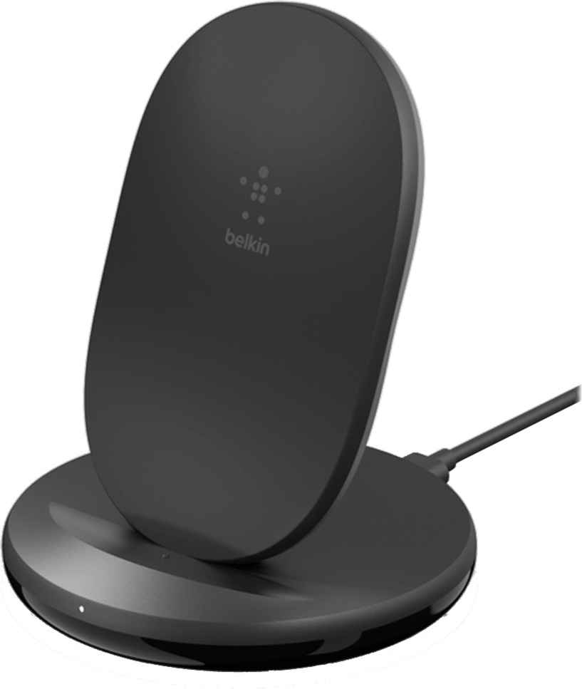 Boost Charge Wireless Charging Stand 15w And Qc 3.0 Wall Charger 24w - Black