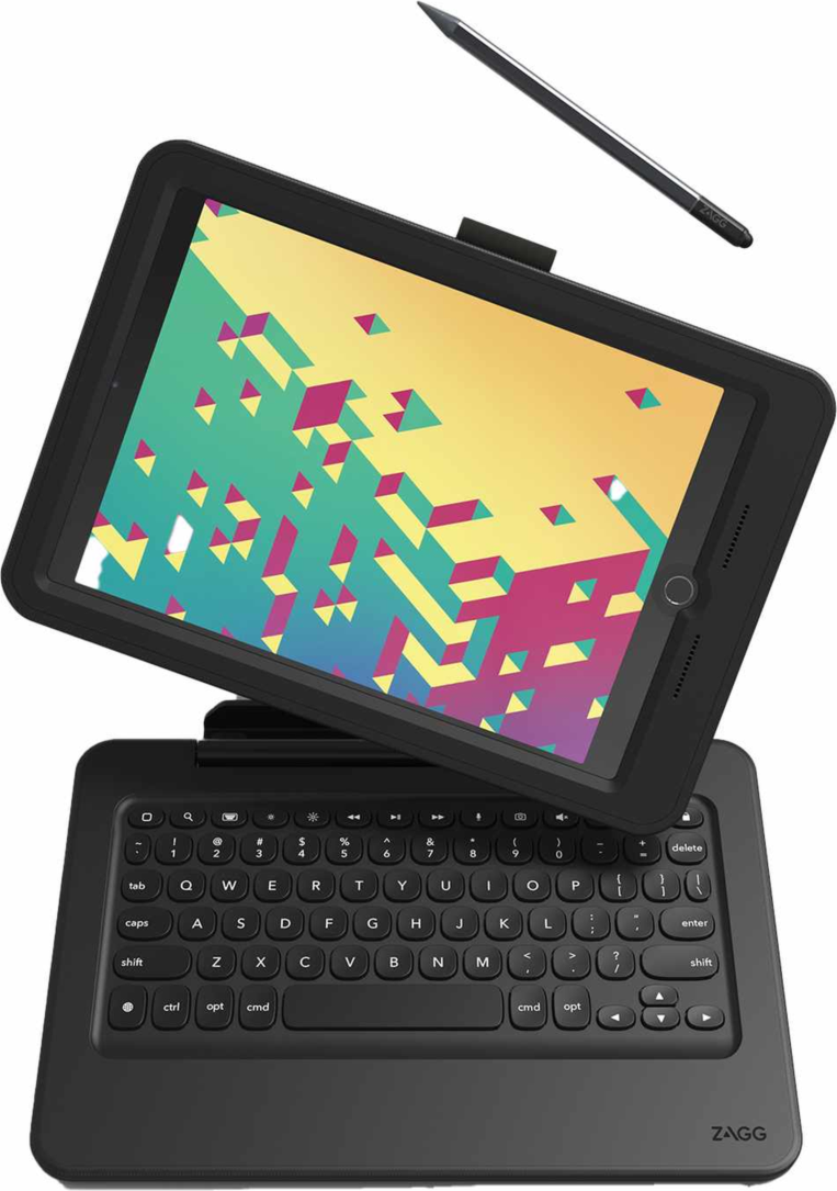 ZAGG - Ensemble clavier et étui Rugged Pro Connect, noir, pour iPad 10,2 pouces 2021/10,2 pouces 2020/10,2 pouces 2019