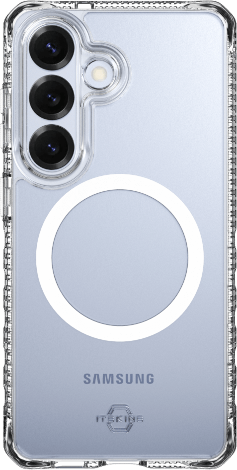 ITSKINS SGYPHMACRTRSP Étui Hybrid_R Clear avec Magnets pour Samsung Galaxy S26+
