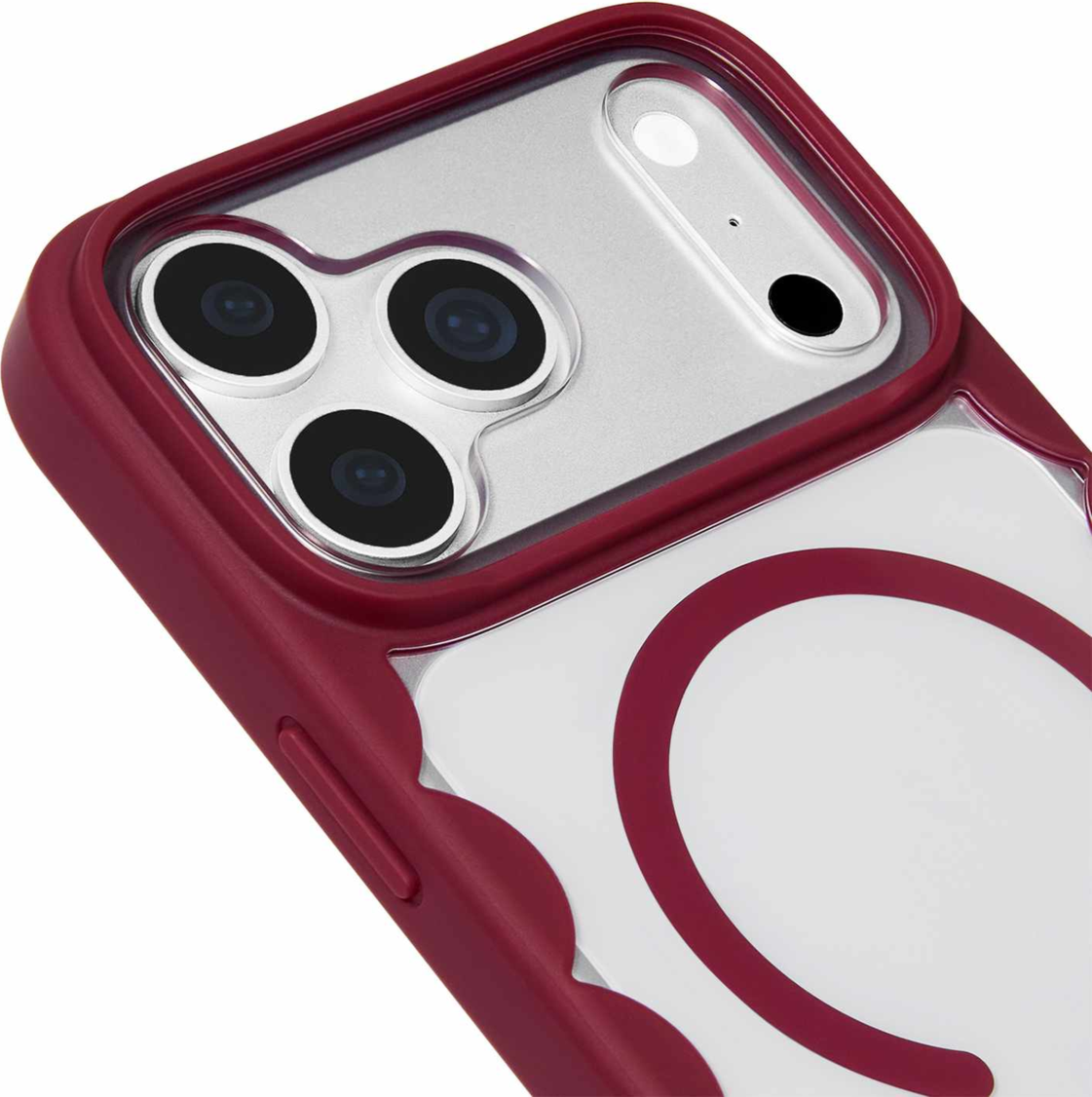 Kate Spade - Étui MagSafe Scallop Cherry Glaze pour iPhone 18 Pro/17 Pro