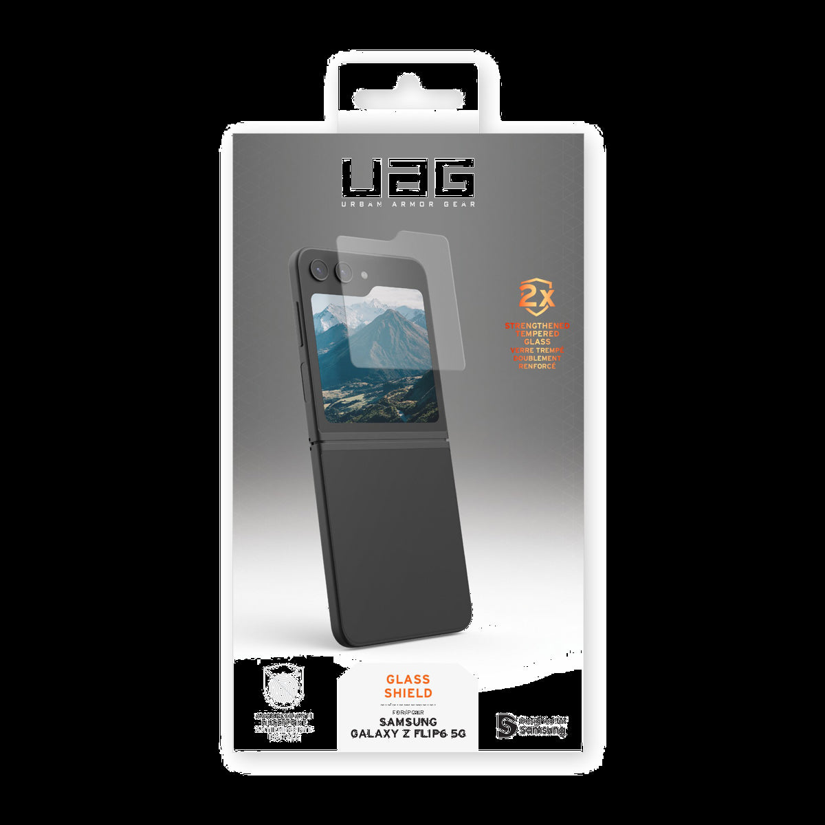 The UAG Glass Shield screen protector is built to withstand daily use and then some with up to 6 ft of drop protection.