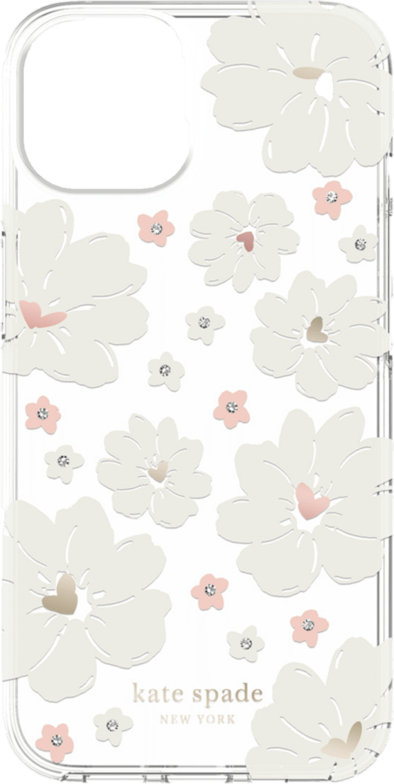 Kate Spade NY - Protective Hardshell Case for iPhone 14 - Classic Peony