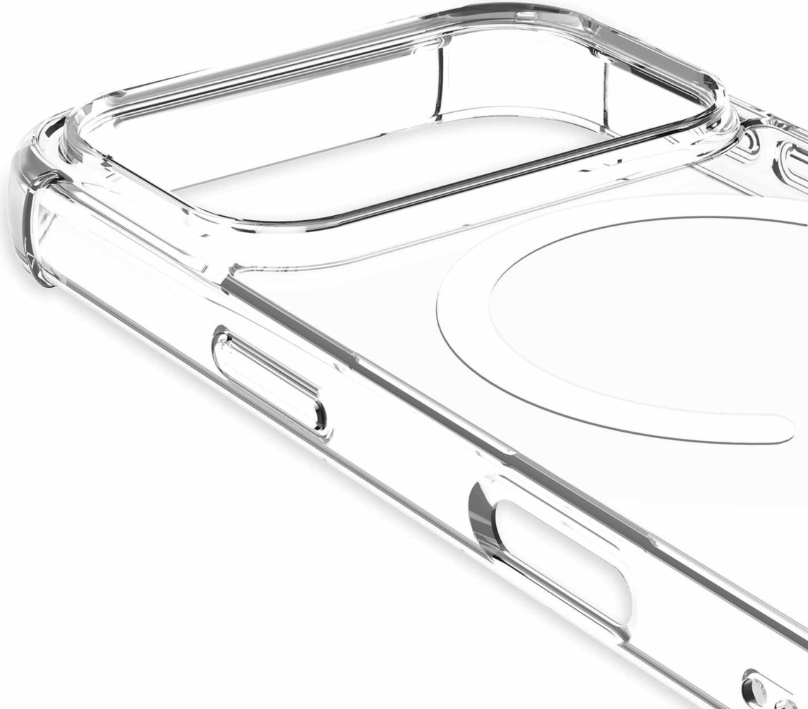 Blu Element - Étui MagSafe DropZone robuste transparent pour iPhone 17 Pro Max