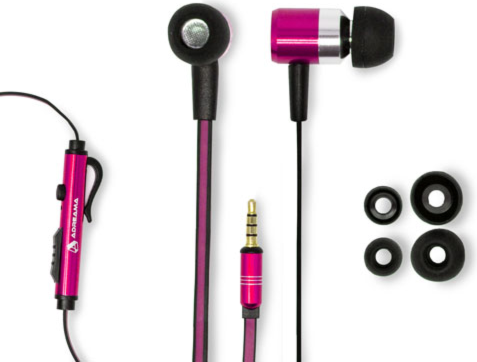 Adreama Headphones with Flat Cable - Pink