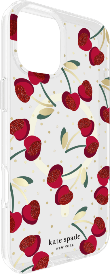 Kate Spade KS054388 Étui de Protective avec MagSafe Cherry Dot pour iPhone 16 Plus