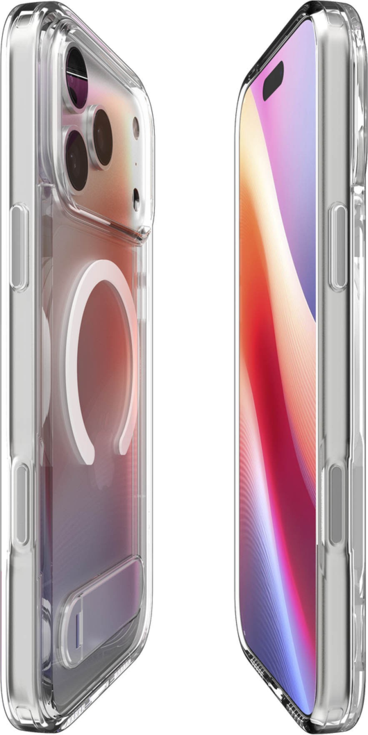 Spigen ACS09605 Étui Slim Armor Essential S MagFit Clear Blanc pour iPhone 17 Pro Max