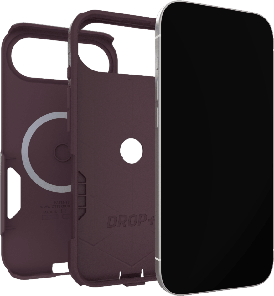 The OtterBox Commuter Series with MagSafe is a rugged, pocket-friendly case offering 3X military standard drop protection and features built-in magnets for MagSafe accessories.