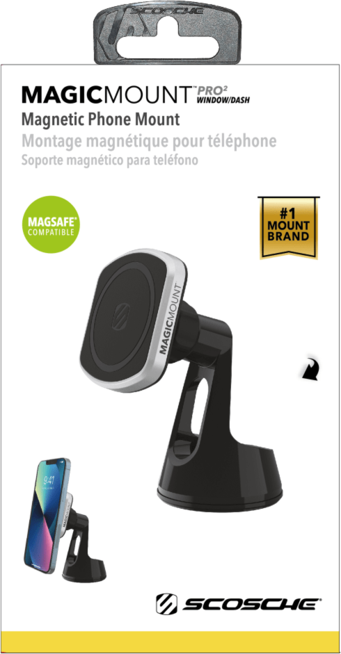 Scosche - MagicMount Pro 2 Window / Dash Mount - Black and Silver