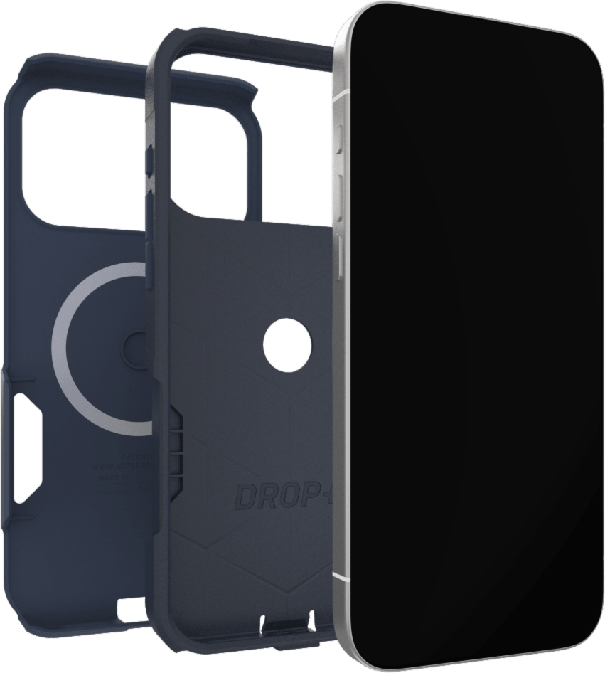 The OtterBox Commuter Series with MagSafe is a rugged, pocket-friendly case offering 3X military standard drop protection and features built-in magnets for MagSafe accessories.