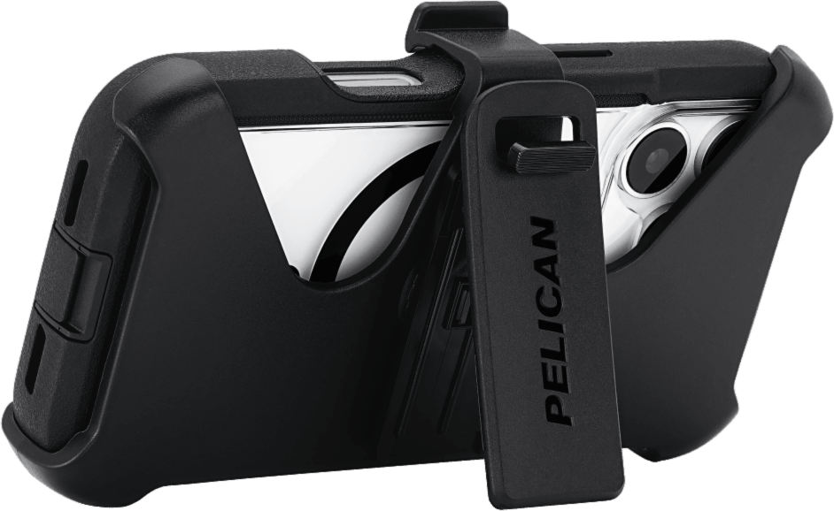 Pelican - Étui MagSafe Voyager avec étui pour Apple iPhone 17 Pro - Noir et transparent