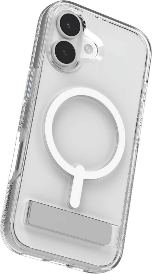 ZAGG - Crystal Palace Snap Case with Kickstand for Apple iPhone 17 - Clear