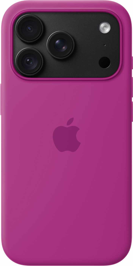 Apple - Coque en silicone avec MagSafe Magenta pour iPhone 18 Pro