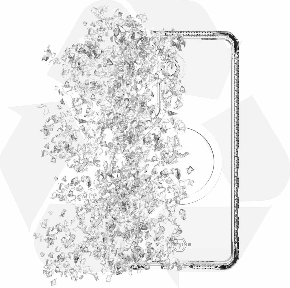 ITSKINS SGYRHMACRTRSP Étui Hybrid_R Clear avec Magnets pour Samsung Galaxy S26