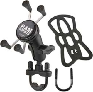 The RAM® X-Grip® Universal Rail U-Bolt Mount for Bikes & Motorcycles is ideal for handlebars providing stable device support for handsfree navigation.
