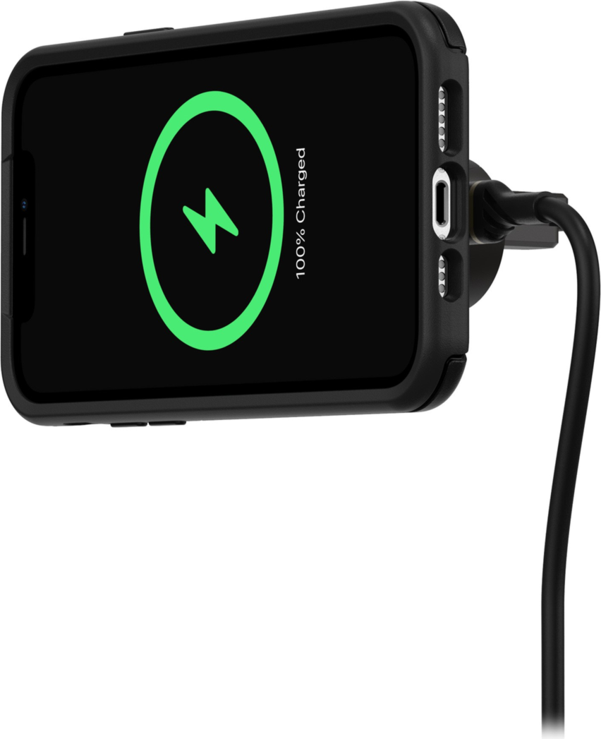 <p>OtterBox’s Wireless Charger Vent Mount for MagSafe is a simple and convenient way to charge your iPhone between destinations.</p>