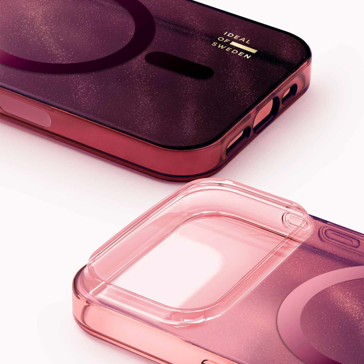 Ideal of Sweden - Étui Clear MagSafe Cherry Crush pour iPhone 18 Pro/17 Pro
