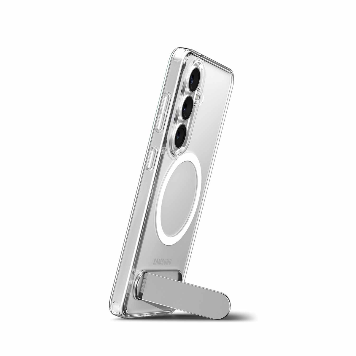 Spigen - Étui Slim Armor Essential S avec aimants, blanc transparent, pour Samsung Galaxy S26