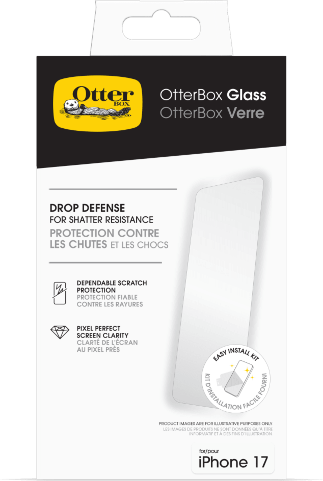 The OtterBox Glass Screen Protector delivers reliable protection against drops, breaks and scratches while also resisting smudges and fingerprints.
